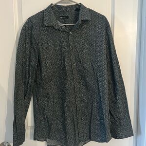 Bar III Men’s black white and gray dress shirt